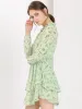 Ruffled Floral Smocked Waist Layered Tiered Chiffon Dress sold by Allegra K