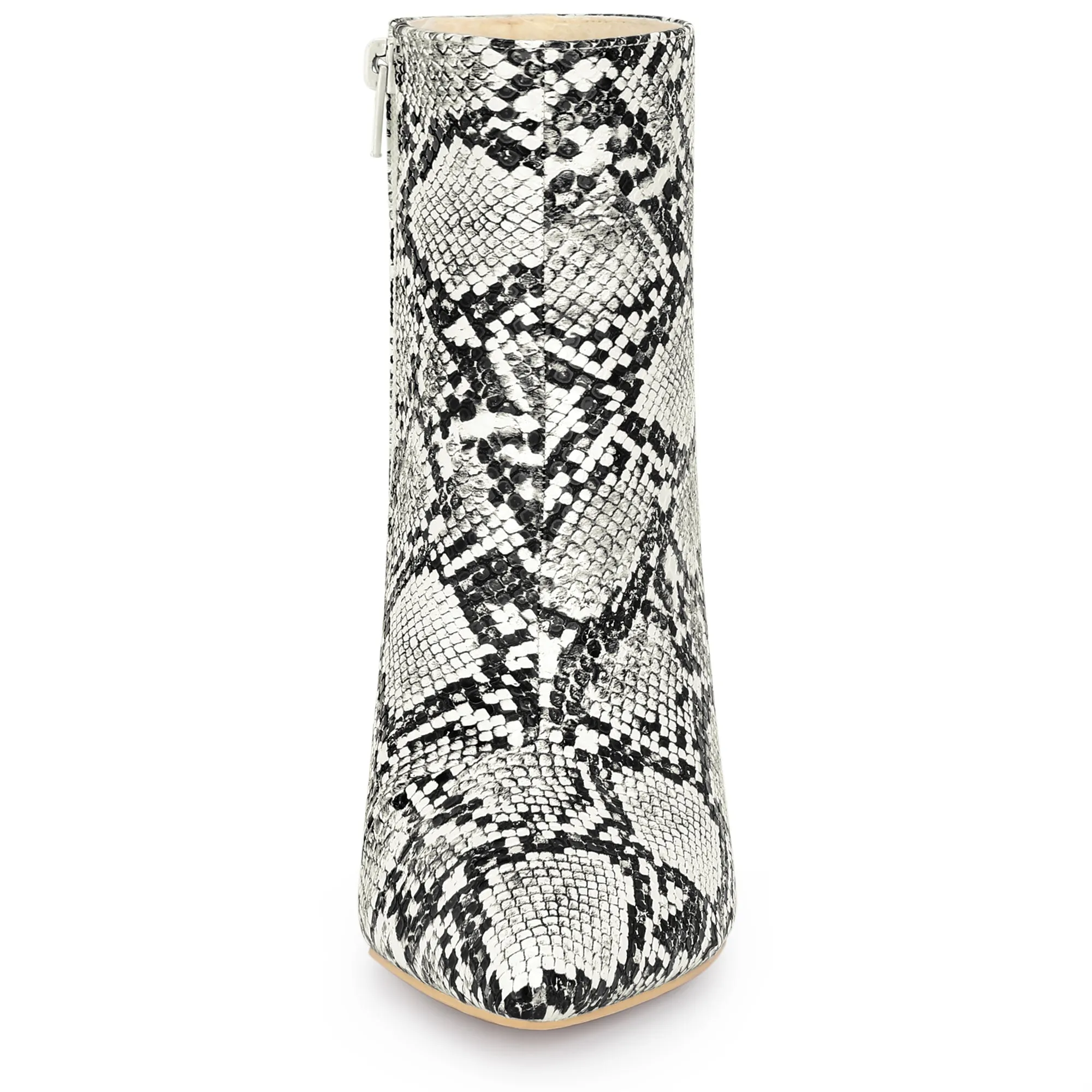 Women's Snake Print Pointed Toe Clear Wedge Heels Ankle Boots sold by Allegra K product image thumbnail 2