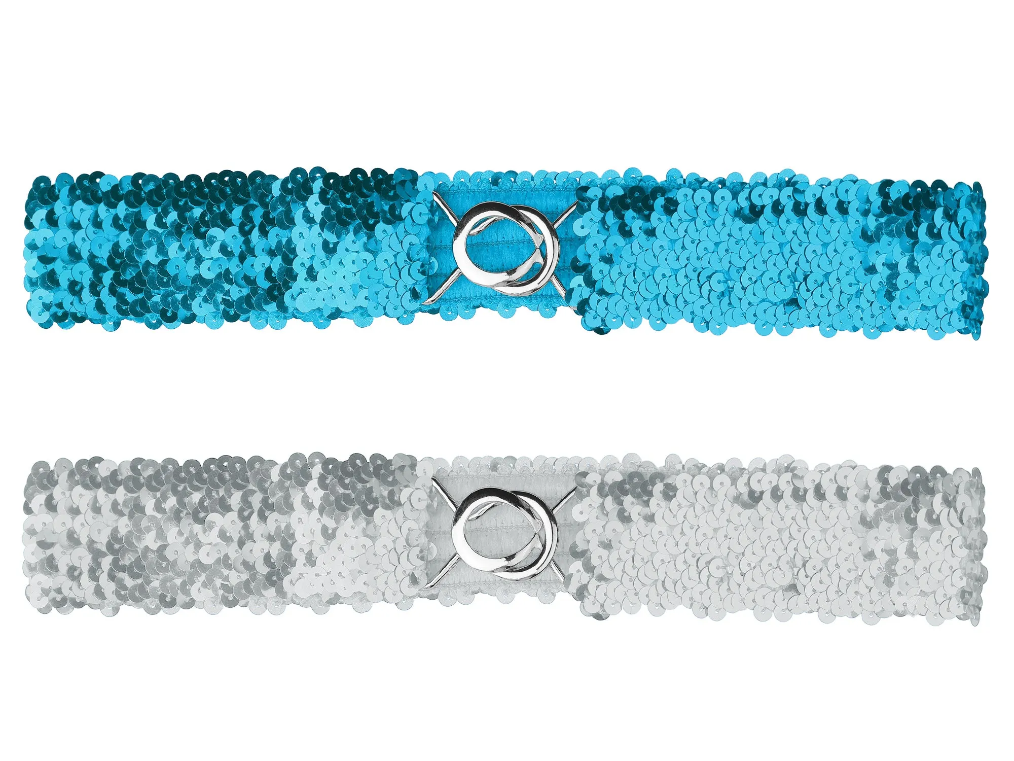 Womens Glitter Skinny Stretchy Waist Belts Sequins Decor Elastic Belts for Dresses sold by Allegra K