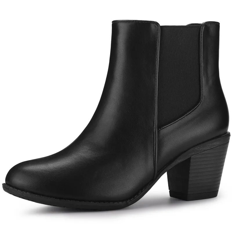 Women's Chunky Heel Chelsea Ankle Boots sold by Allegra K