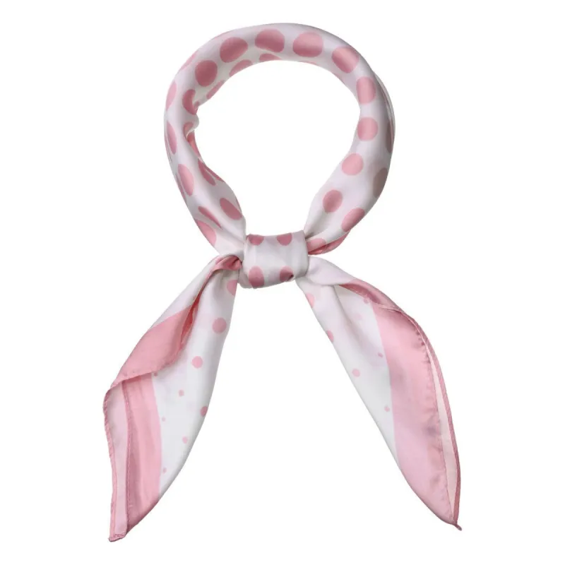 70cm Polka Dot Square Scarf Neck Scarves Kerchief Neckerchief Headband for Women sold by Allegra K