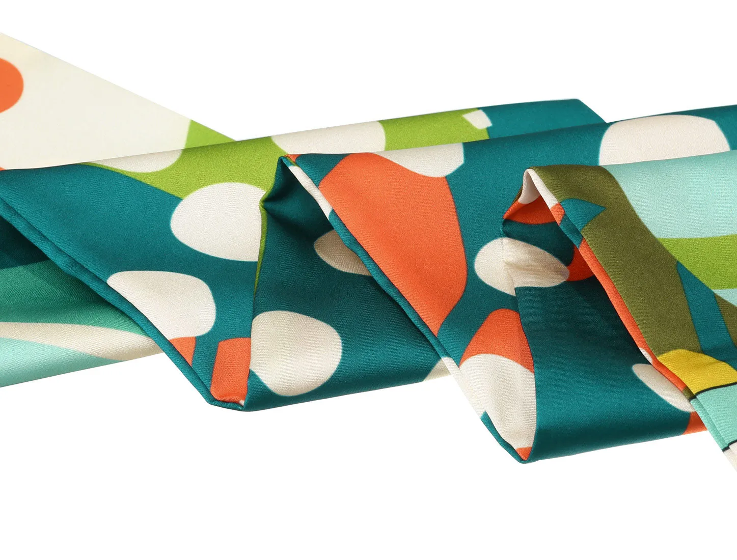 Graffiti Polka Dot Stripe Neck Scarves Skinny Wrap Hairband sold by Allegra K product image thumbnail 5