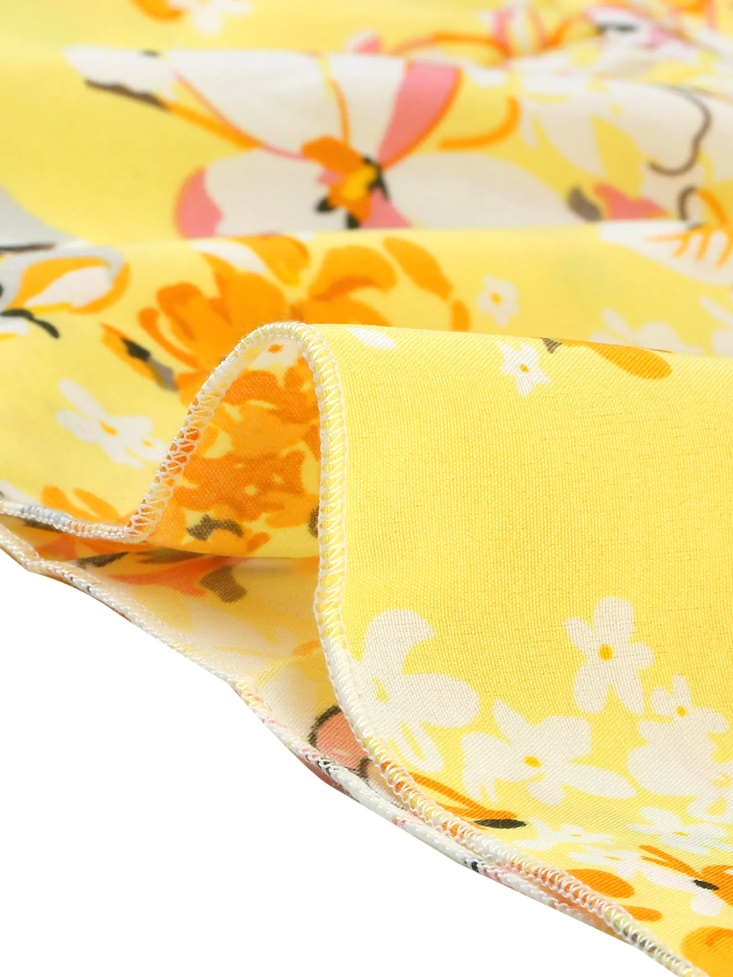 Floral Print Sleeveless Halter Neck High Waist Belted A-line Dress Sundress sold by Allegra K product image thumbnail 5