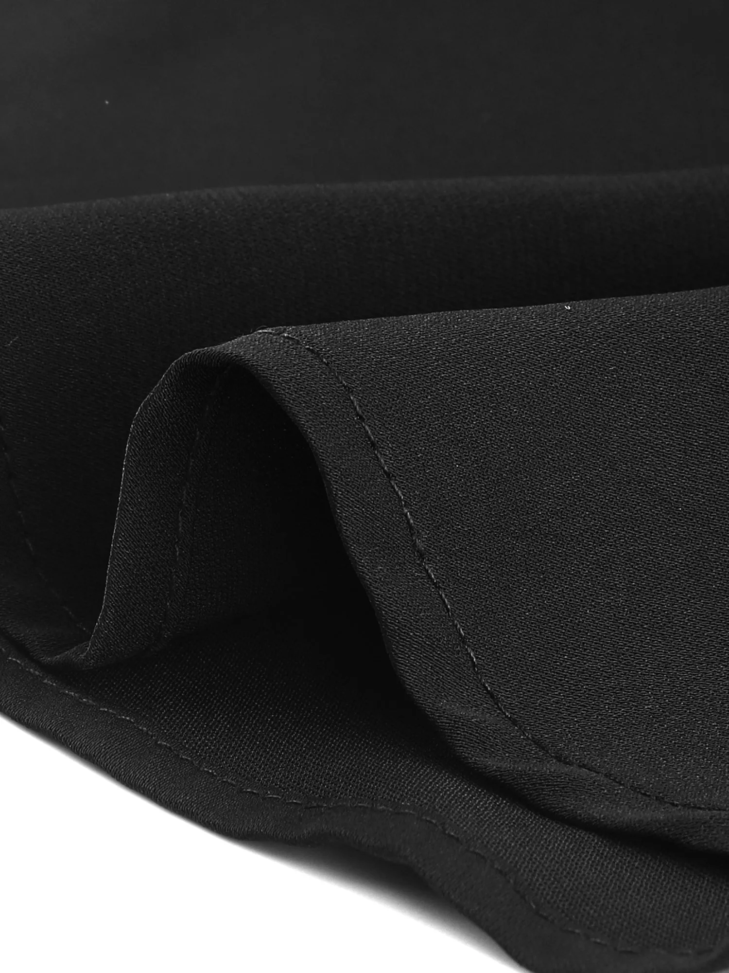 Office Elegant Stand Collar Short Sleeve Cut Out Keyhole Blouse sold by Allegra K product image thumbnail 5