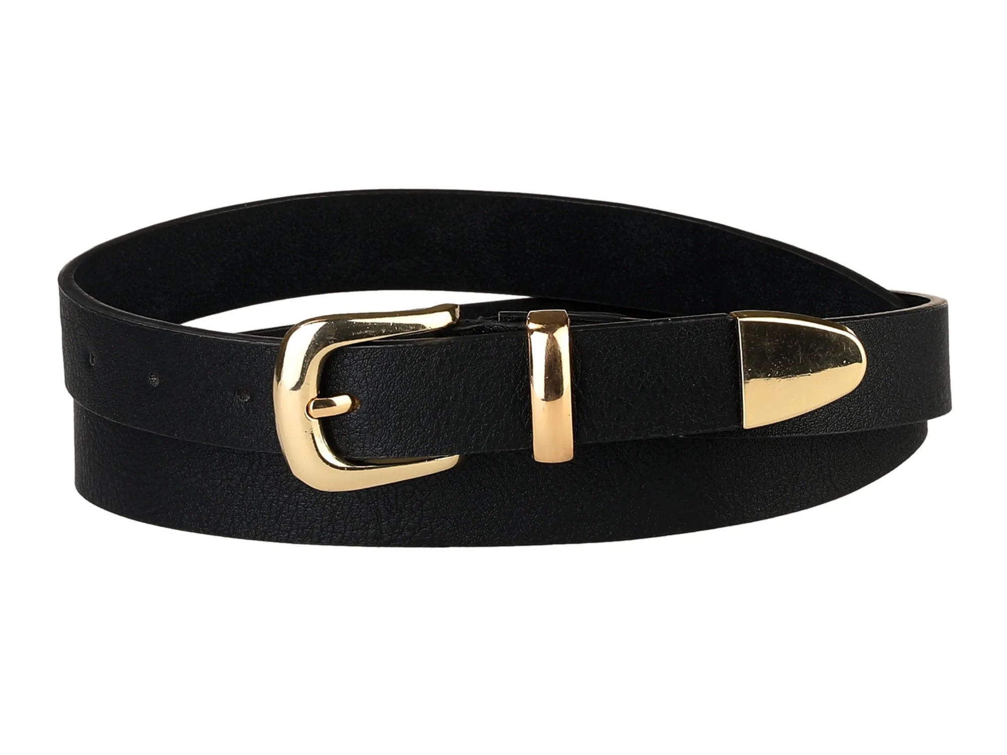 Adjustable Skinny Waist Jeans Dresses Metal Pin Buckle Belts sold by Allegra K