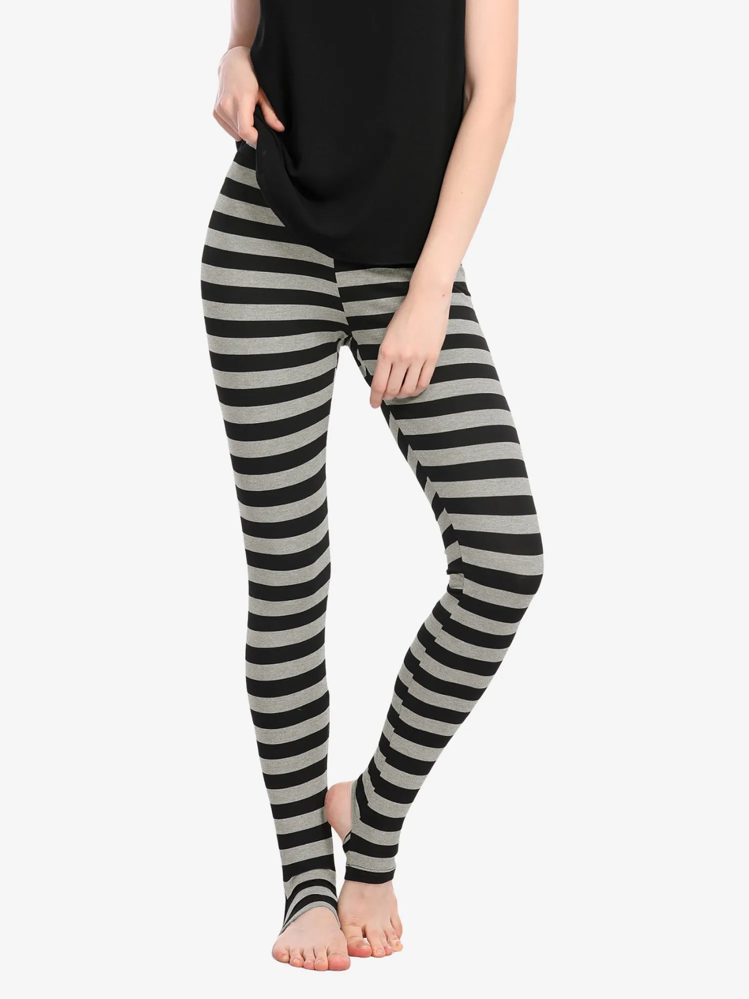 Striped Printed High Elastic Waist Party Yoga Stirrup Pants Leggings sold by Allegra K