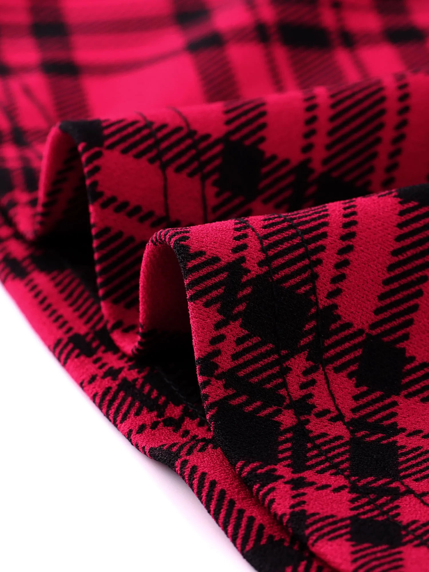 Plaid Lace-Up Gothic Sleeveless Tartan Mini Club Party Dress sold by Allegra K product image thumbnail 4