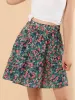 High Waist Summer a Line Vintage Floral Print Skirt sold by Allegra K