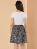High Waist Summer a Line Vintage Floral Print Skirt sold by Allegra K