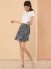 High Waist Summer a Line Vintage Floral Print Skirt sold by Allegra K