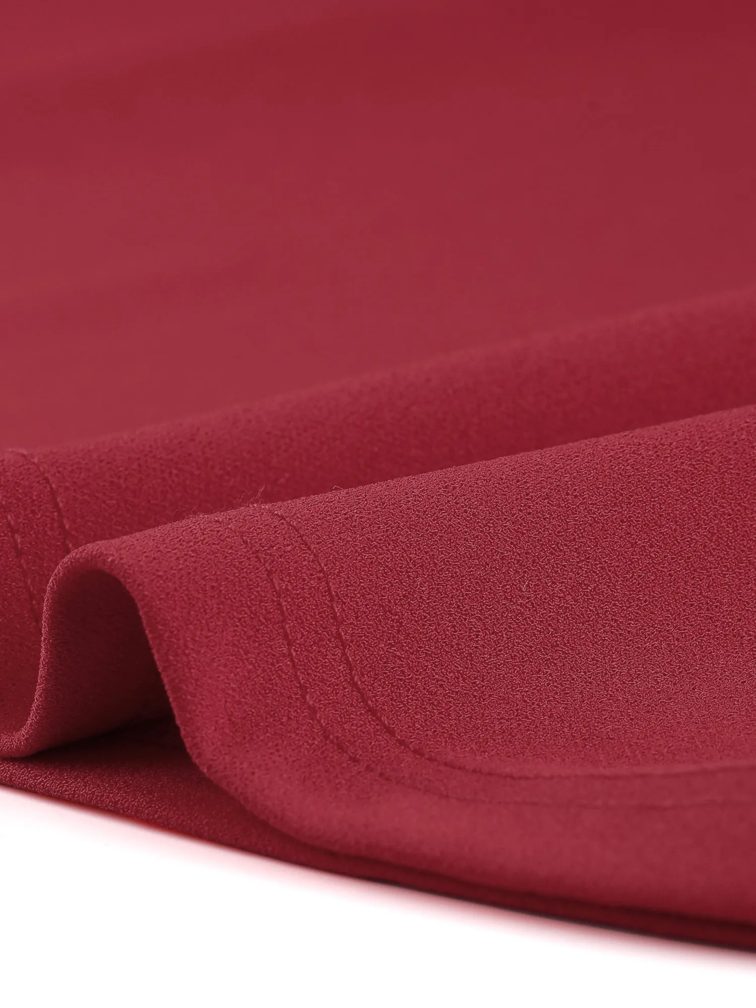 3/4 Sleeve Pleated Round Neck Pocketed A-Line Swing Midi Dress sold by Allegra K product image thumbnail 4