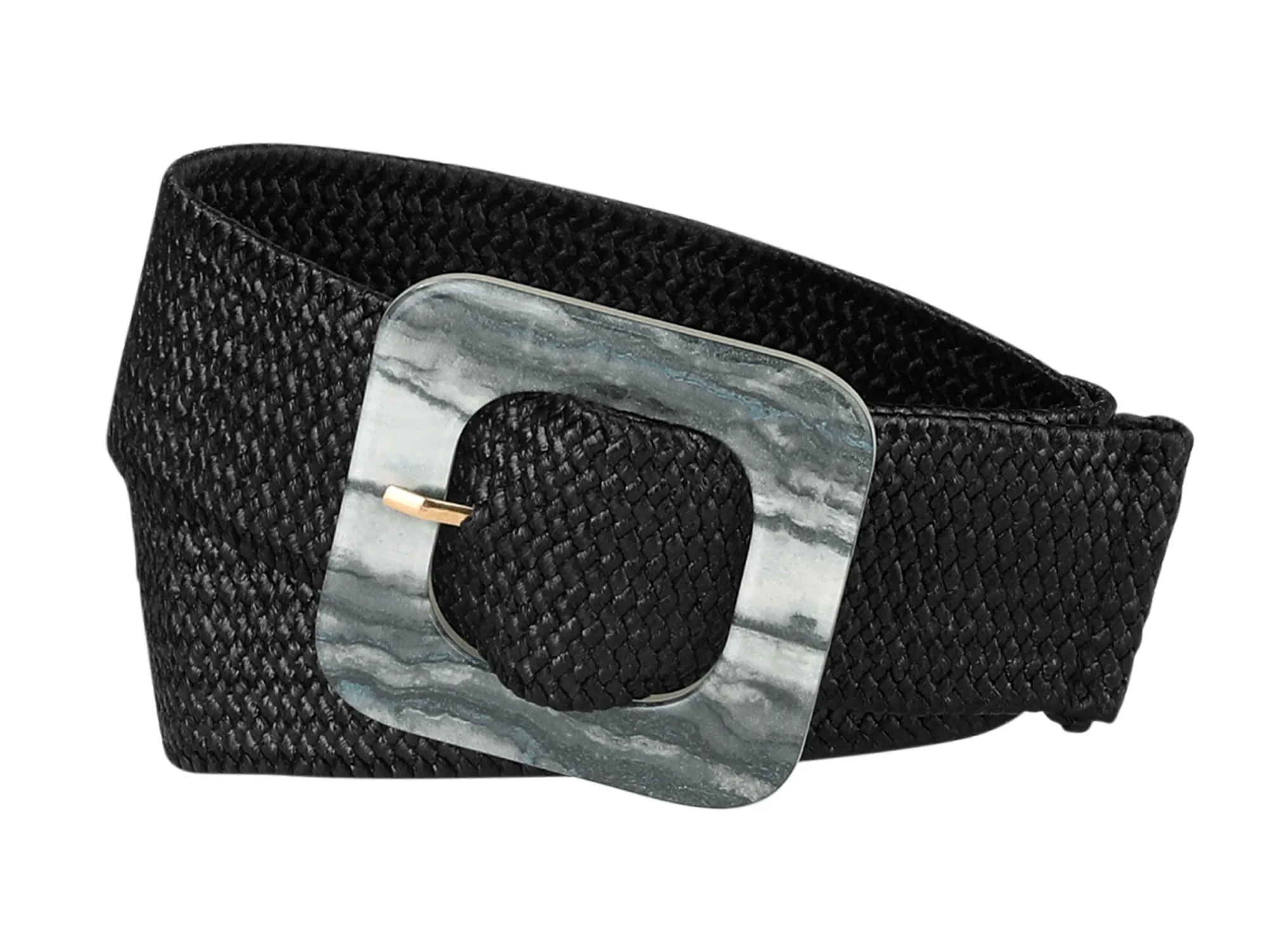 Stretchy Wide Braided Square Buckle Adjustable Waist Belt sold by Allegra K product image thumbnail 5