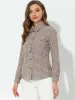 Plaid Button Down Shirt Long Sleeve Blouse Top sold by Allegra K