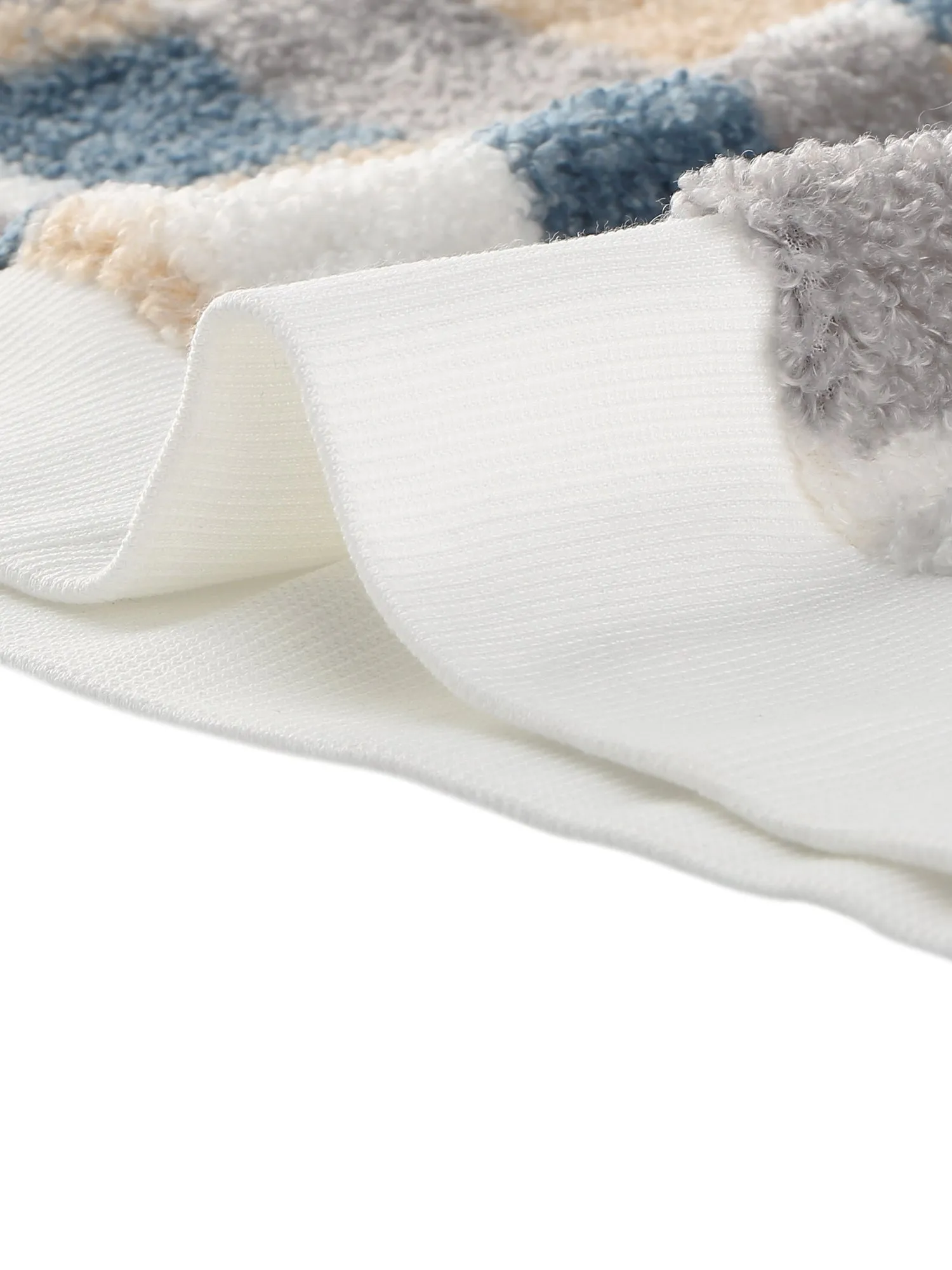 Plaid Long Sleeve Round Neck Pullover Sweater Blouse Top sold by Allegra K product image thumbnail 5