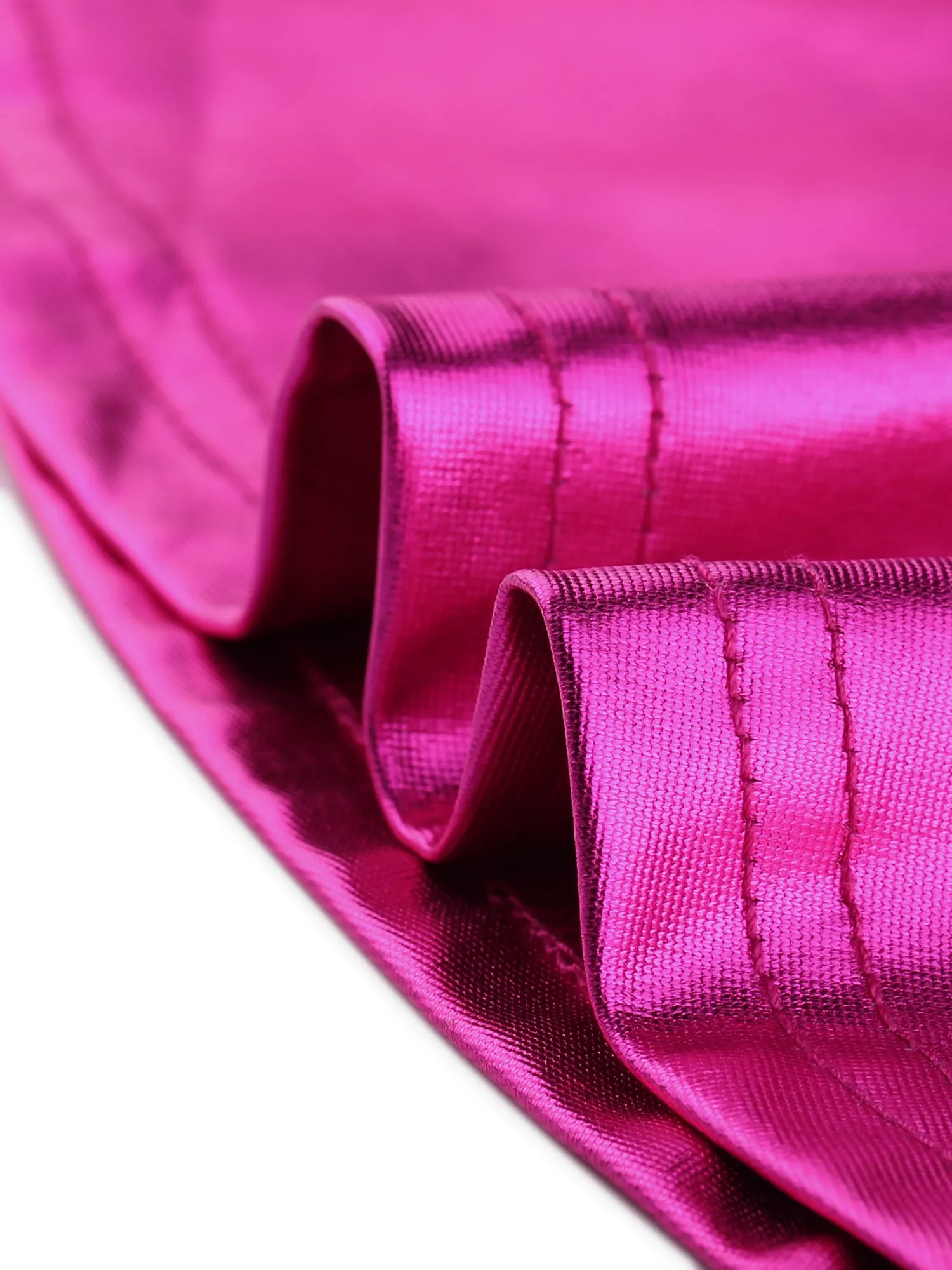 Metallic Holographic Sleeveless Strap Shiny Party Peplum Top sold by Allegra K product image thumbnail 5