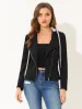 Casual Lightweight Detachable Hoodie Zip Up Front Biker Jacket sold by Allegra K