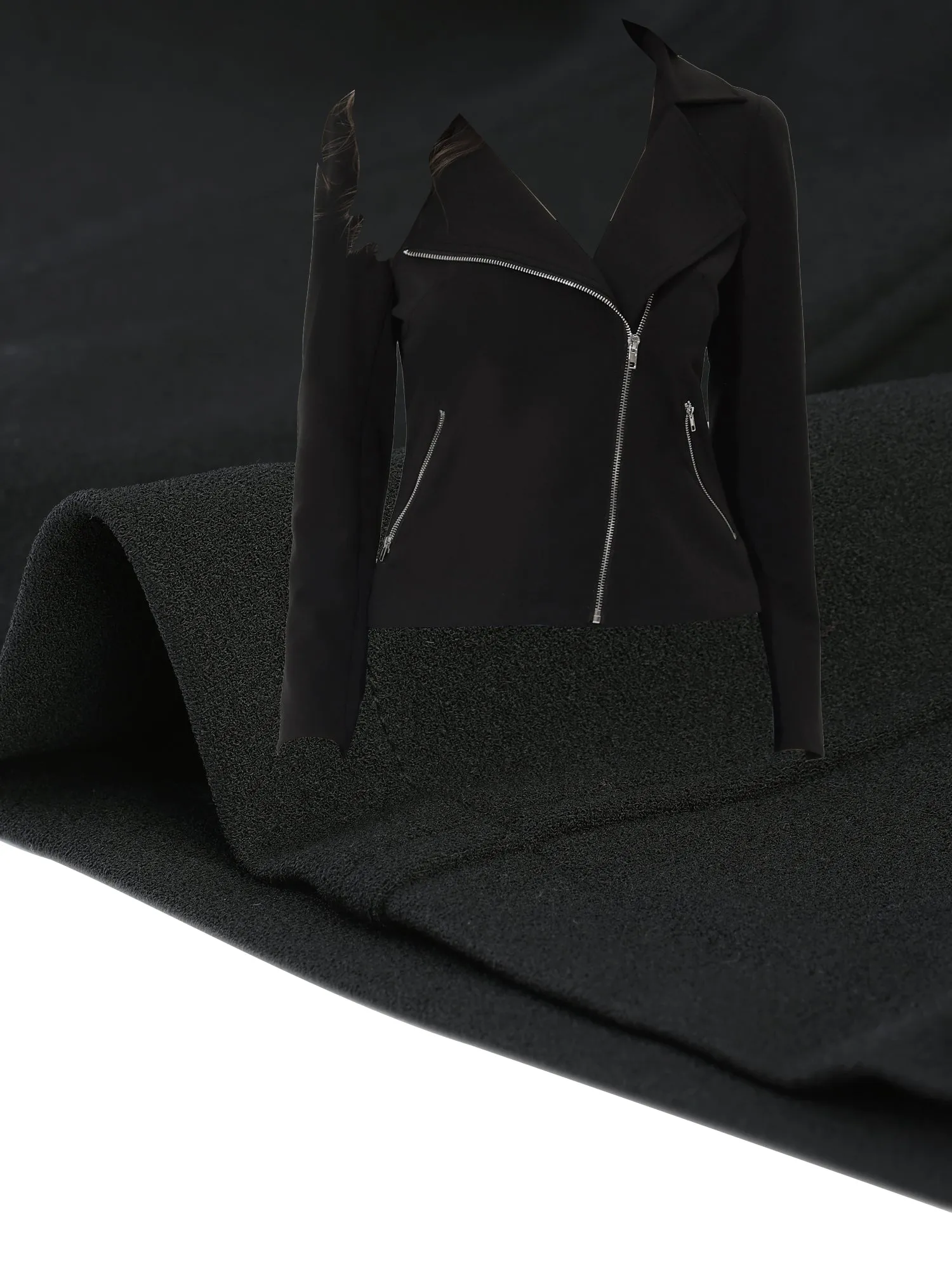 Casual Lightweight Detachable Hoodie Zip Up Front Biker Jacket sold by Allegra K product image thumbnail 3
