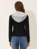 Casual Lightweight Detachable Hoodie Zip Up Front Biker Jacket sold by Allegra K