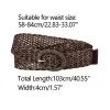 Skinny Waist Braided Dress Round Metal Buckle Adjustable Belts sold by Allegra K