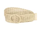 Skinny Waist Braided Dress Round Metal Buckle Adjustable Belts sold by Allegra K