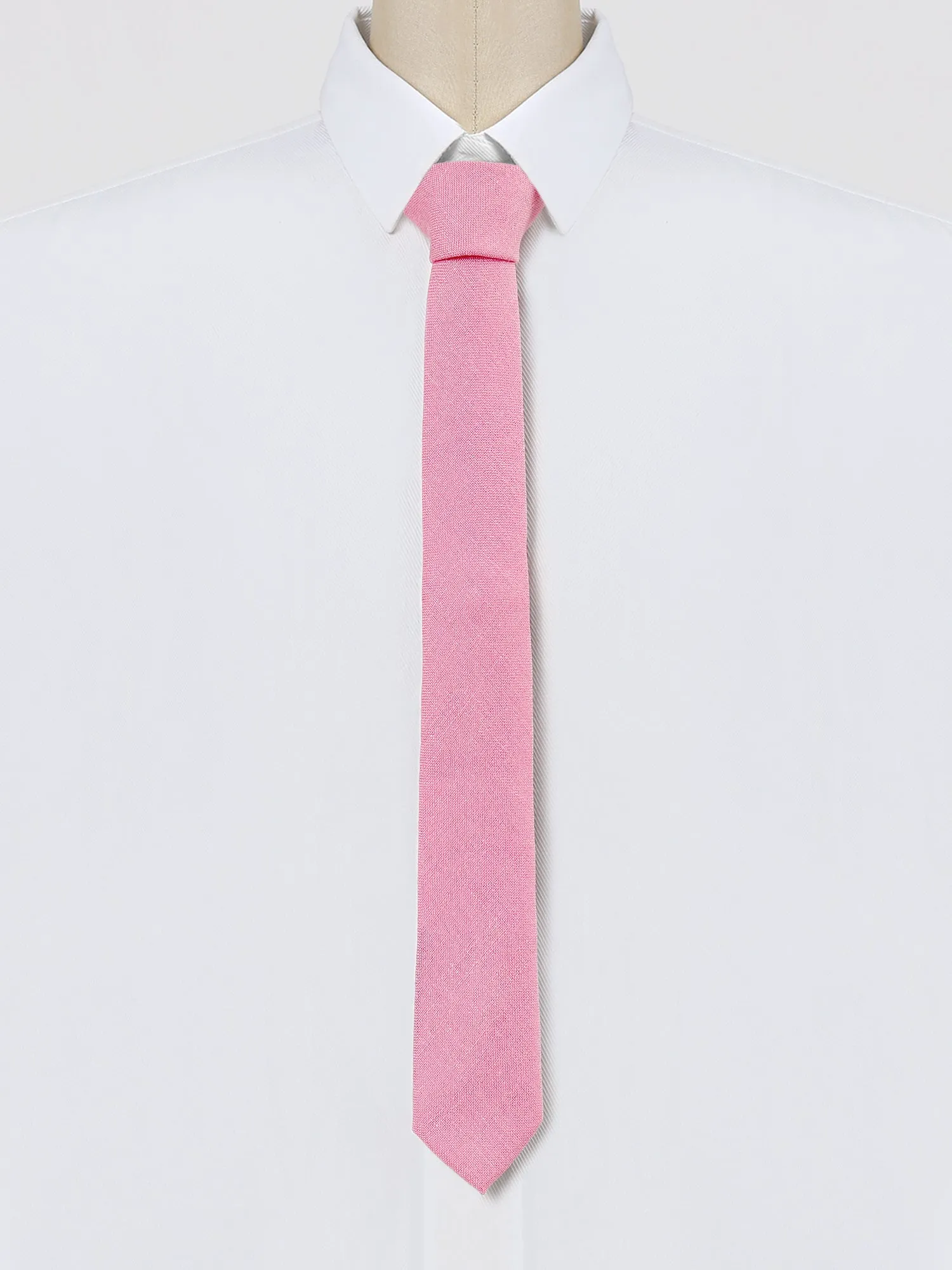 Self Tied Solid Color Formal Casual Skinny Necktie sold by Allegra K product image thumbnail 2