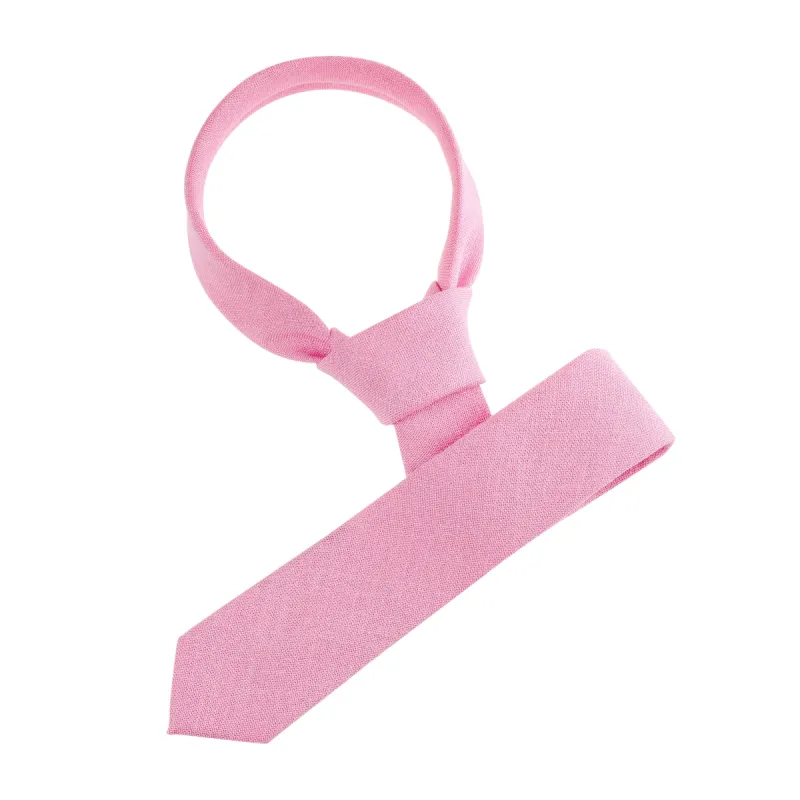 Self Tied Solid Color Formal Casual Skinny Necktie made by Allegra K