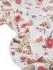 Summer Floral V Neck Ruffle Trim Puff Short Sleeve Button Shirt sold by Allegra K