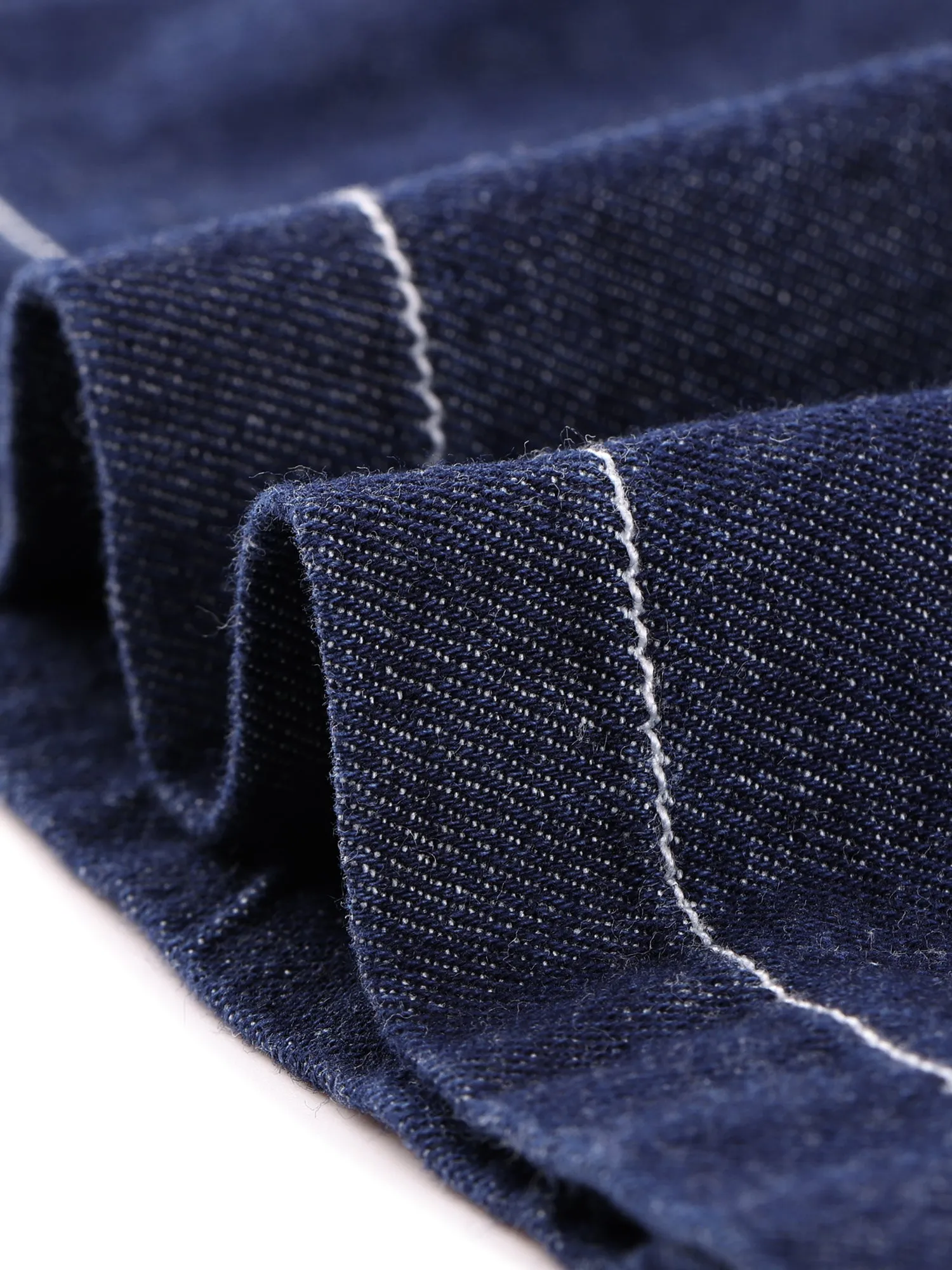 Denim Collared Short Sleeve Summer A-line Dress sold by Allegra K product image thumbnail 5