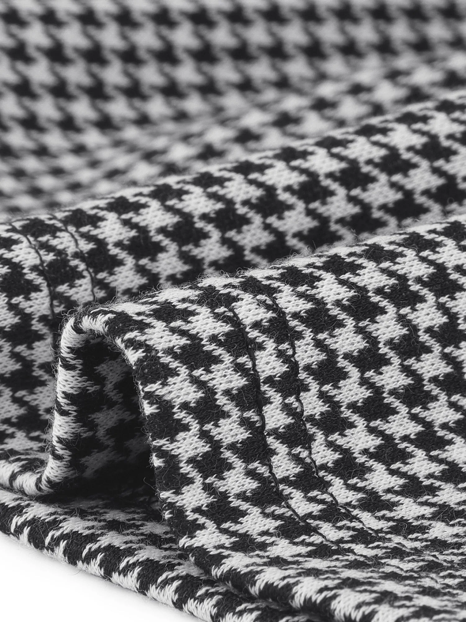 Plaid Houndstooth Short Sleeve Contrast Bodycon Dress sold by Allegra K product image thumbnail 5