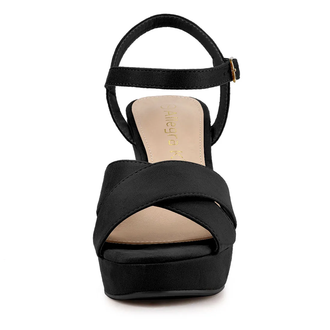 Platform Chunky Heel Ankle Strap Slingback Sandals sold by Allegra K product image thumbnail 2