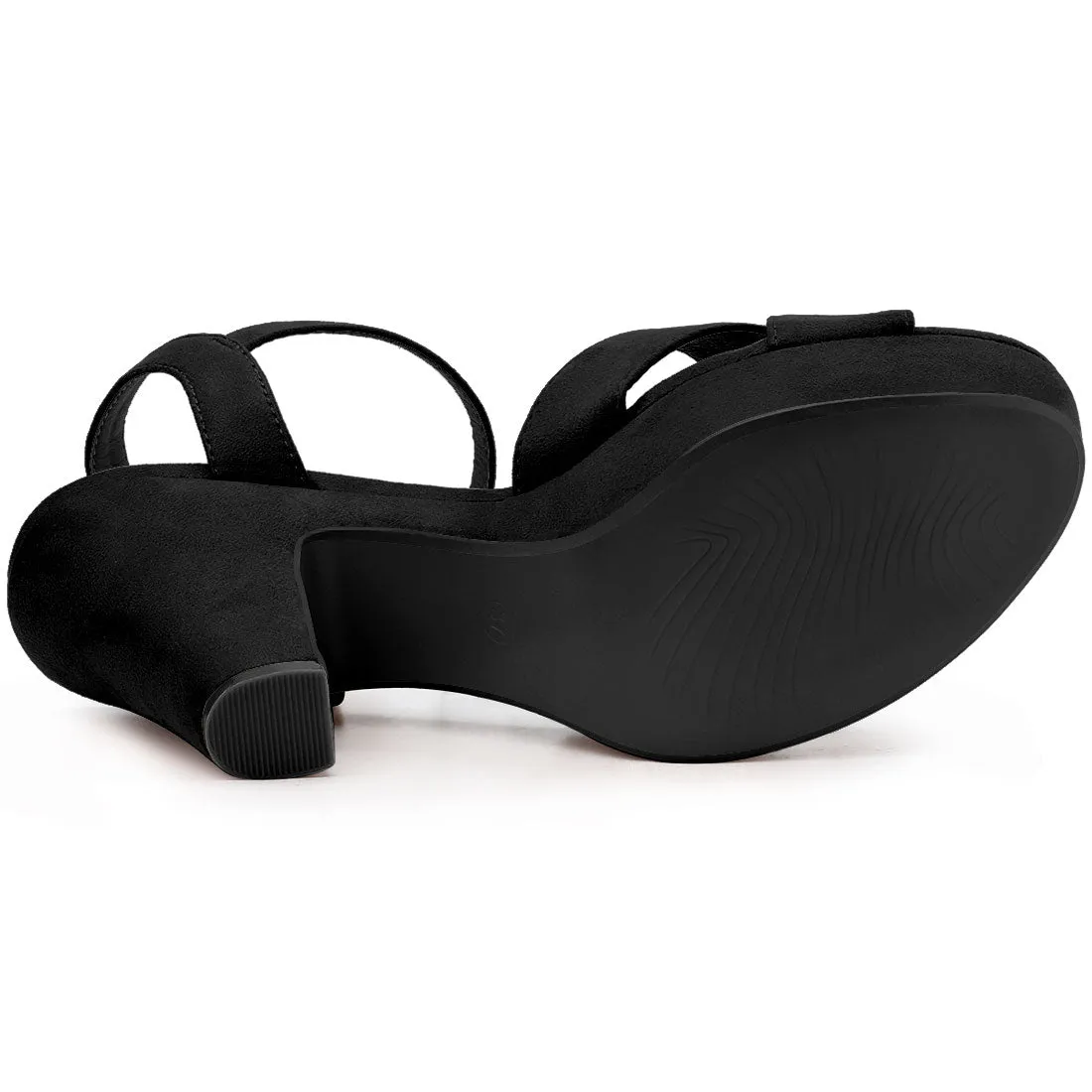 Platform Chunky Heel Ankle Strap Slingback Sandals sold by Allegra K product image thumbnail 5