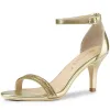 Stiletto Heel Rhinestone Ankle Strap Sandals sold by Allegra K