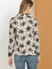 Open Front Blazer Long Sleeve Metallic Casual Floral Cardigan sold by Allegra K