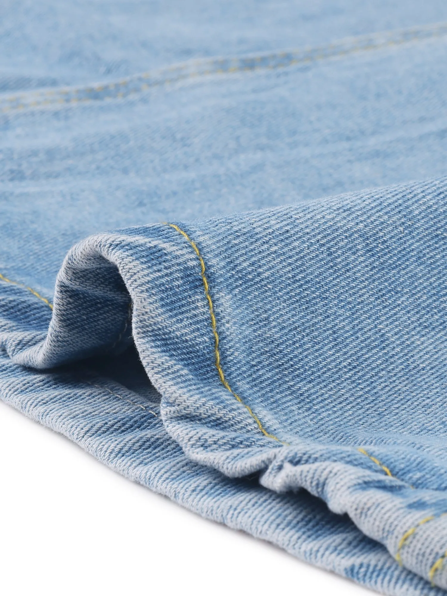 Casual Denim Pockets Classic A-Line Midi Jean Skirts sold by Allegra K product image thumbnail 5