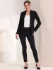 Stand Collar Jacket Buttoned Long Sleeve Casual Blazer sold by Allegra K