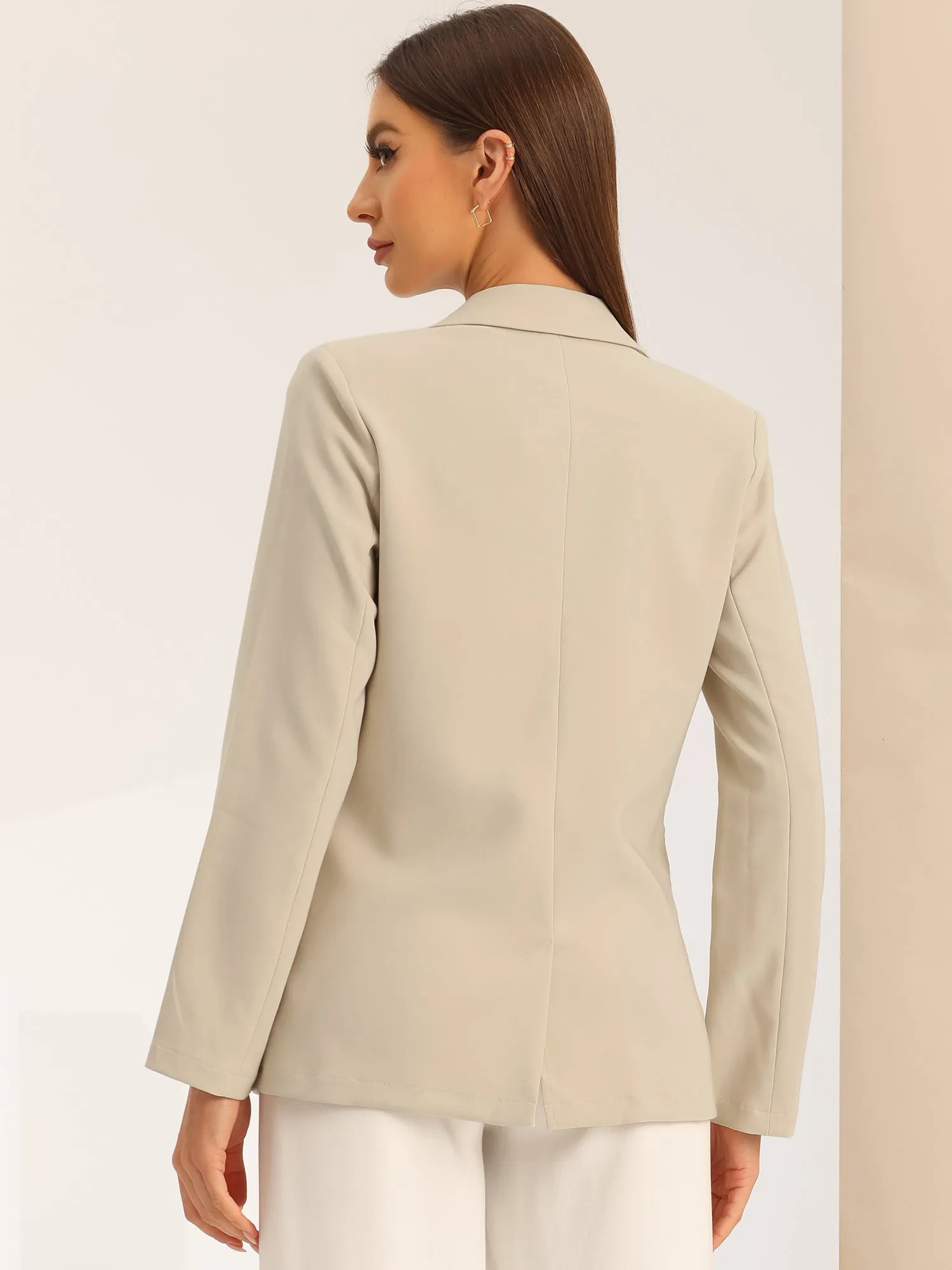 Lapel Collar Work Office Long Sleeve Blazer sold by Allegra K product image thumbnail 3