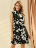 Summer Sleeveless Collared Button Down Floral Print Dress sold by Allegra K