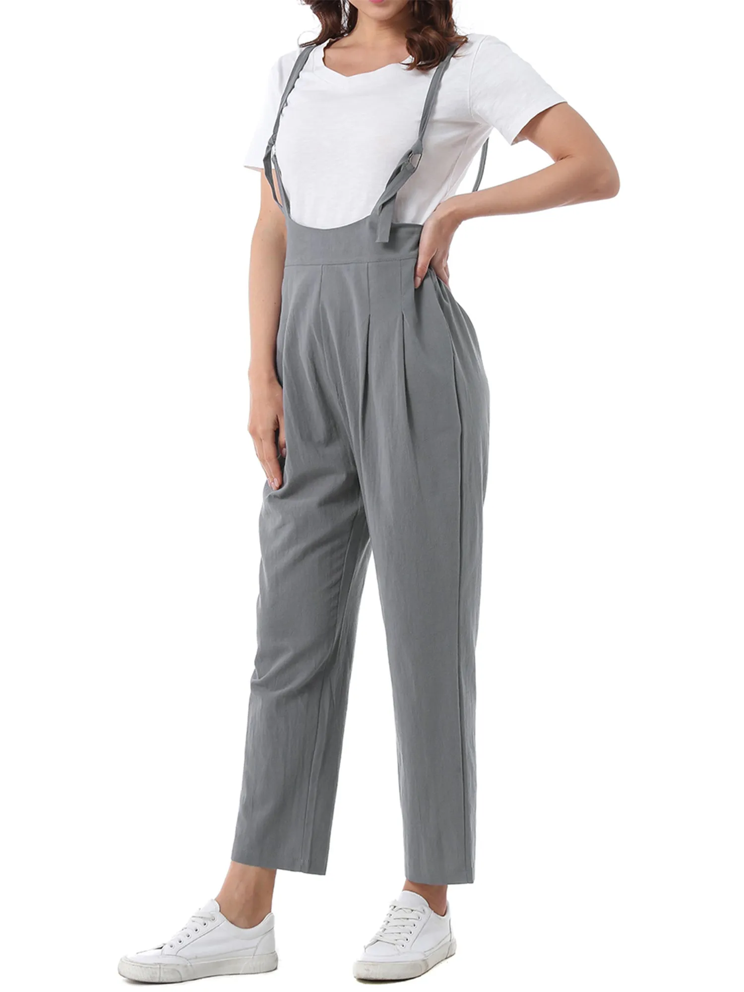 Casual Sleeveless Jumpsuit Adjustable Straps Overalls with Pocket sold by Allegra K product image thumbnail 5