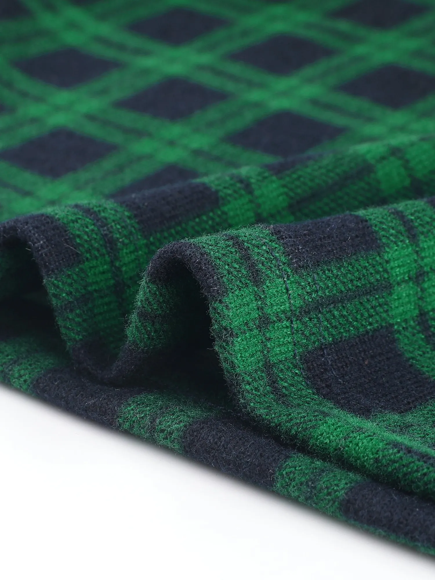 Plaid Blouse Square Neck Slim Fit Basic Long Sleeve T Shirt Tops sold by Allegra K product image thumbnail 4