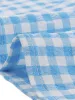 Square Neck Short Sleeves Gingham Plaid Blouse sold by Allegra K