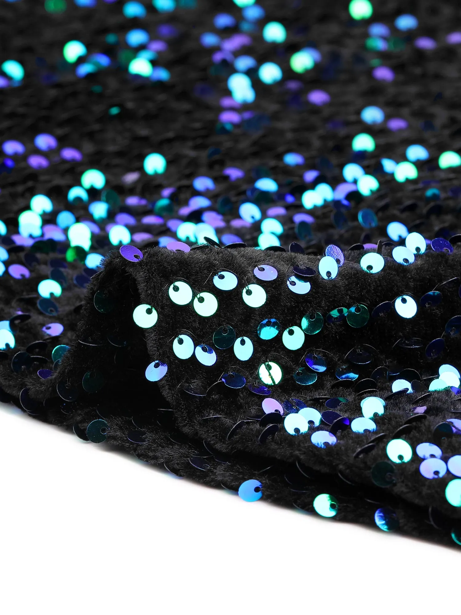 Adjustable Spaghetti Strap Party Glitter Sparkle Sequin Dress sold by Allegra K product image thumbnail 3