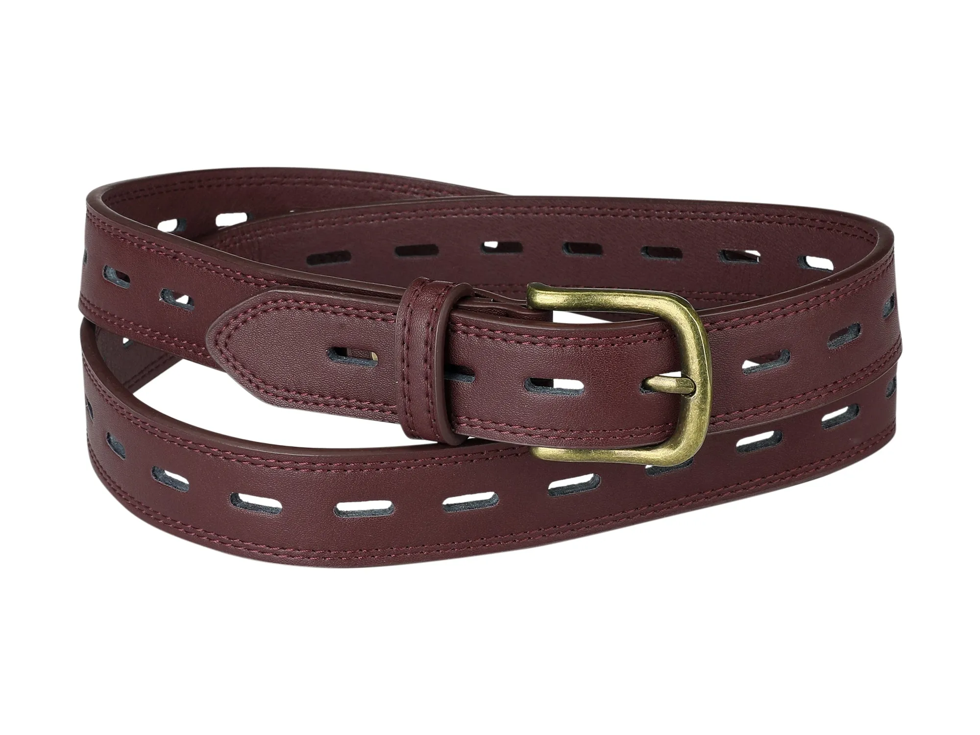 Retro Faux Leather Hollow Waist Buckle Belt sold by Allegra K product image thumbnail 5