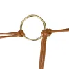 Women PU Leather Skinny Rope Belt Round Ring Endings Self Tie Waistband Thin Waist Strap sold by Allegra K