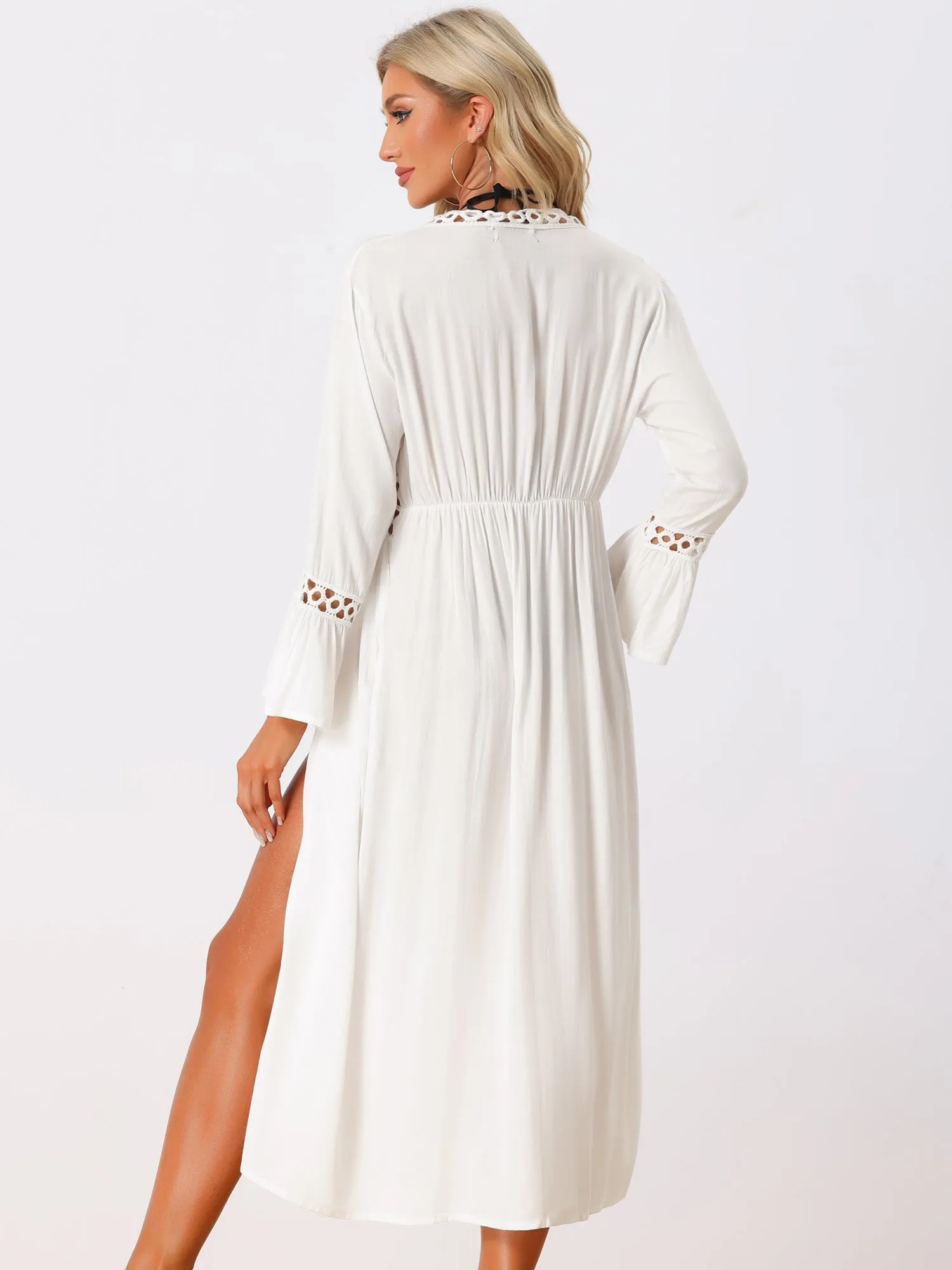 Women's Swimwear Open Front Cardigan Beach Bikini Cover-Up Beachwear sold by Allegra K product image thumbnail 4