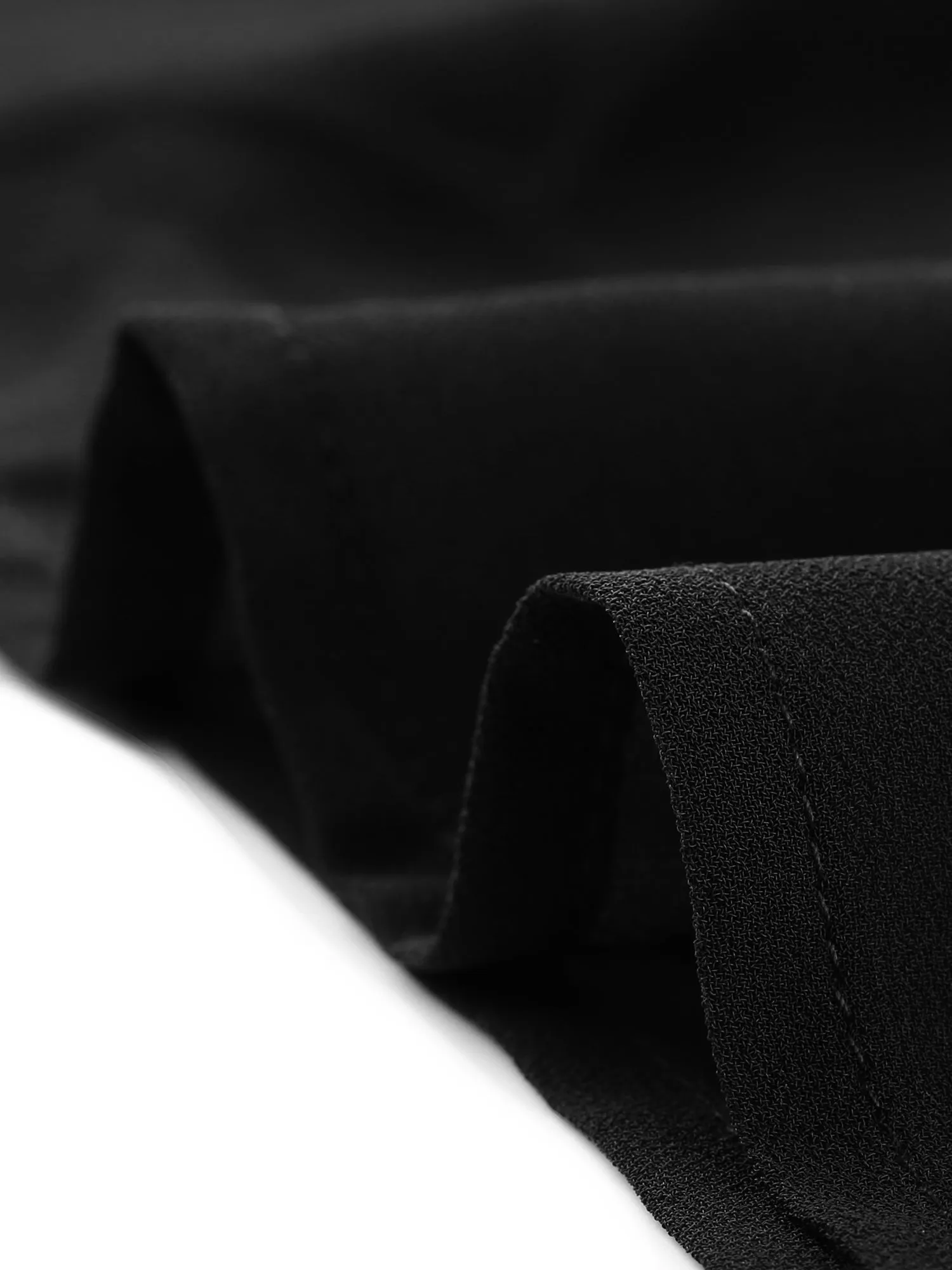 Pleated Top Short Sleeve Round Neck Summer Chiffon Blouse sold by Allegra K product image thumbnail 5