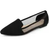 Pointed Toe Mesh Slip on Ballet Flats sold by Allegra K