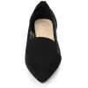 Pointed Toe Mesh Slip on Ballet Flats sold by Allegra K
