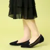 Pointed Toe Mesh Slip on Ballet Flats sold by Allegra K