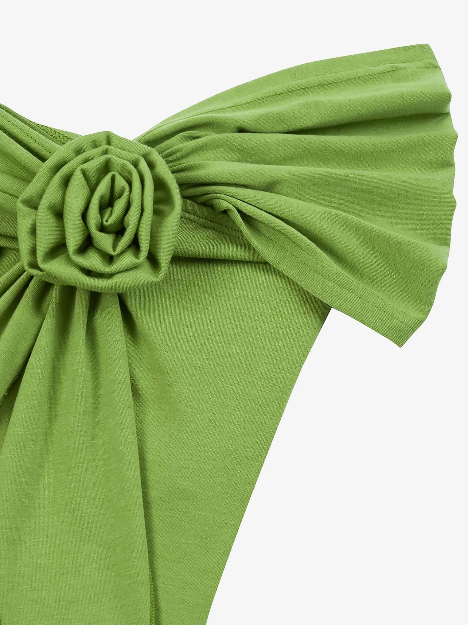 Solid Color Ruched Off Shoulder Casual Blouse sold by Allegra K product image thumbnail 5