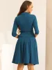 2 Piece 3/4 Sleeve Cropped Belted Blazer and Pleated Skirt Business Suit Sets sold by Allegra K